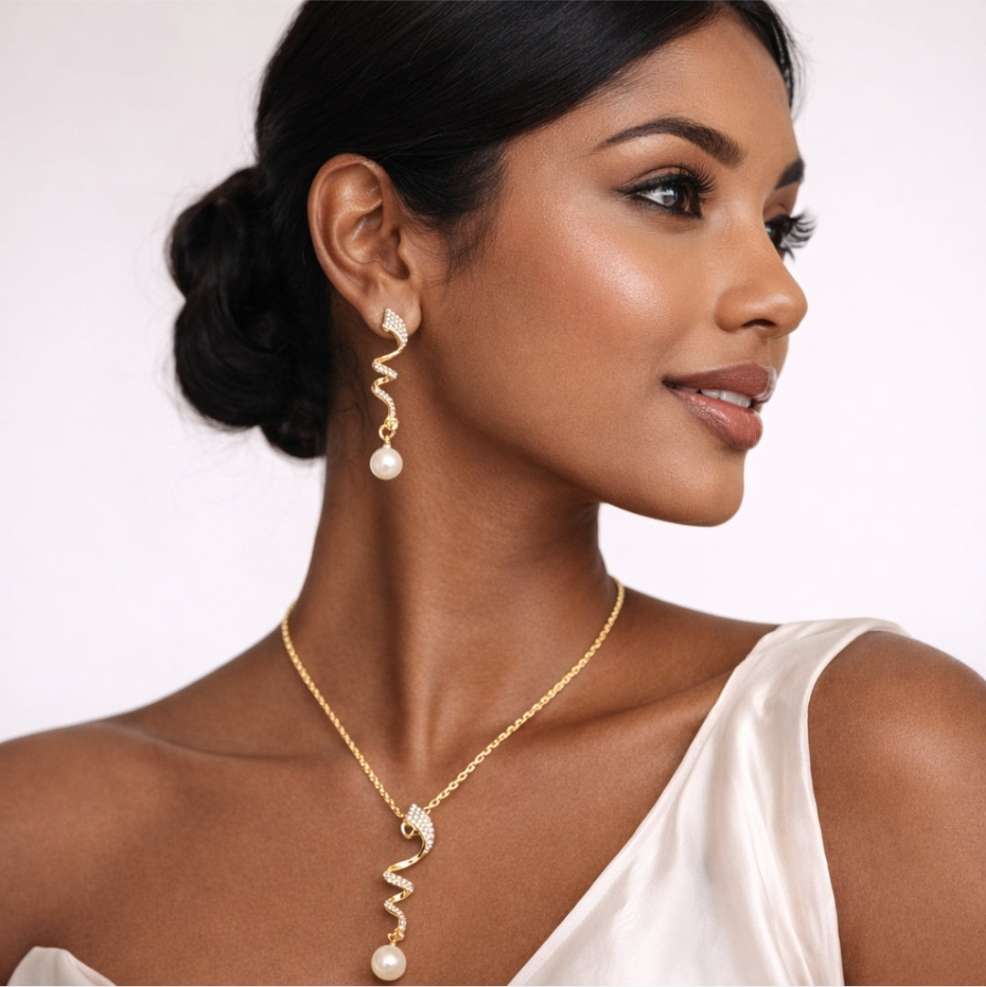 Imitation Pearl Jewelry Set