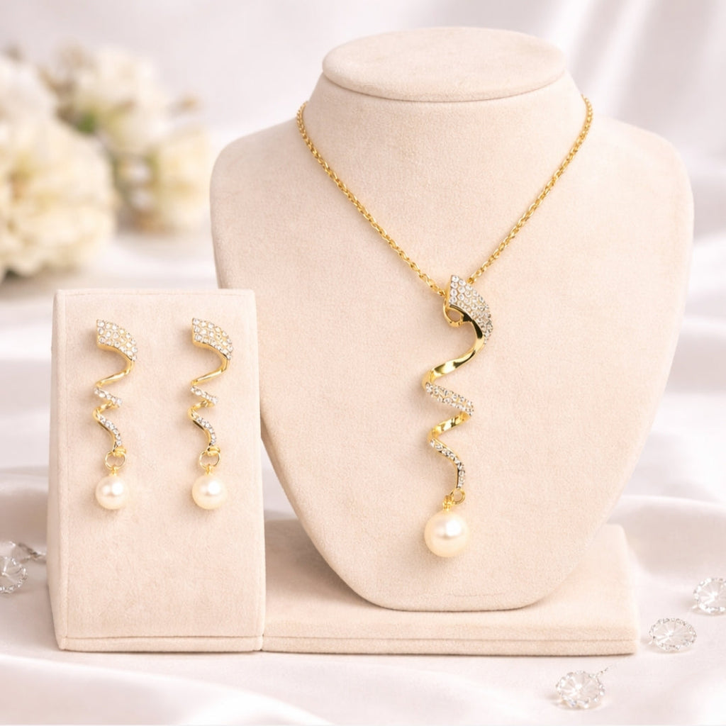 Imitation Pearl Jewelry Set