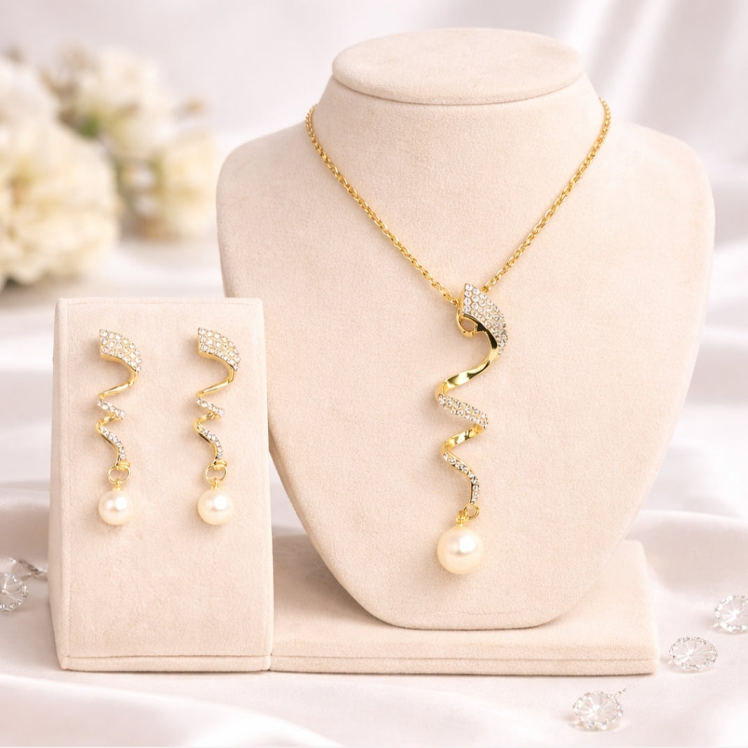 Imitation Pearl Jewelry Set