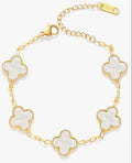 Clover Bracelet - White